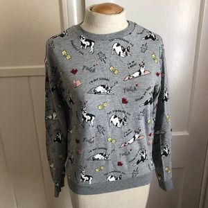 H&M French Bulldog Pullover (Size XS)